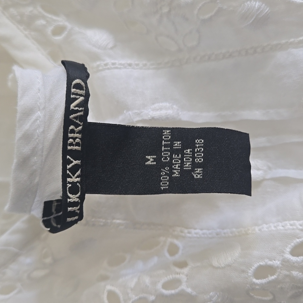 Lucky Eyelet cover up with slip New condition